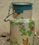 pot a lait en alu Tournus ,ancien peint 