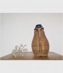 Bouteille thermos en osier