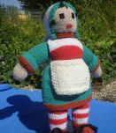 Poupée Bécassine en tricot vintage