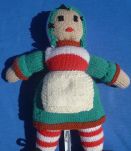 Poupée Bécassine en tricot vintage