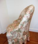 Paire de Fauteuil crapaud fleuri