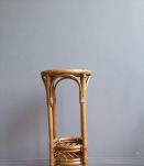 Sellette vintage porte plantes rotin