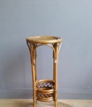 Sellette vintage porte plantes rotin