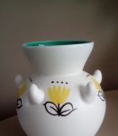 Vase Vallauris à motif floral