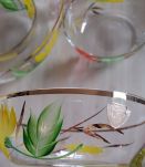 Service à fruits ou glaces cristal de Bohême 