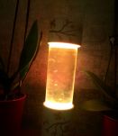 Lampe paillettes année 60