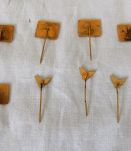 Lot d'épingles de col de chemises ,équipage stewar