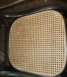 Rocking chair bois et vanerie cannée