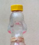 Jolie bouteille en verre "caniche"