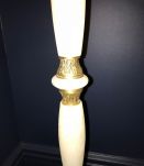 Lampadaire albâtre et laiton