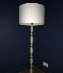 Lampadaire albâtre et laiton