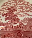 Grand plat creux en porcelaine 