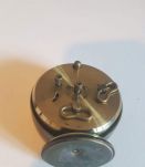 petit réveil Jaz noir et doré vintage qui fonctionne