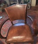 Fauteuil Bridge art déco tout cuir