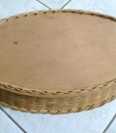 corbeille   en   osier  ancienne