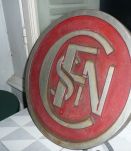 Plaque frontale locomotive vapeur 1950