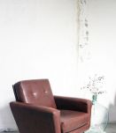 Paire de fauteuils vintage années 50 style P. Guariche