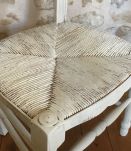 Chaise dossier haut shabby