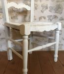 Chaise dossier haut shabby