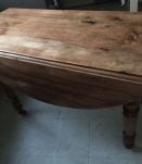 Table ovale noyer à rabats