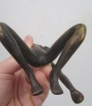 bougeoir érotique bronze patiné