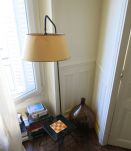 Lampadaire porte revue 60s 70s métal &amp; céramique RARE