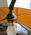 Lampadaire porte revue 60s 70s métal &amp; céramique RARE