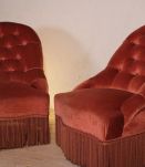 Fauteuils crapaud Terracotta