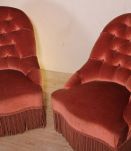 Fauteuils crapaud Terracotta