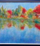 Pastel A .Couret peintre Gardois  creation des années 1980