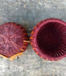 chouettes vintage osier rotin vide poche