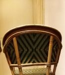 Lot 2 fauteuils vintage rotin bistrot