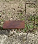 porte plante  ancien  en fer  forgé