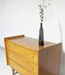 Commode scandinave vintage camel pieds compas 60's