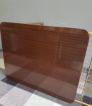 desserte range-vinyles  formica et structure métal doré