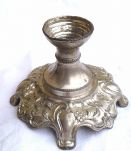 lot bougeoirs  en metal argenté,  vintage