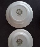 Lot de 2 assiettes Porcelaine Ridgway Staffordshire Windsor