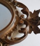 petit miroir ancien rocaille doré style classique