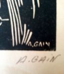 Estampe originale n° 148 sur 300 signée A GAIN