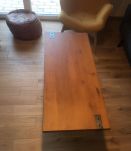 Table basse industrielle fonte et bois