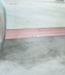 Grand Miroir vintage ancien à moulures vieux rose