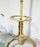 Grand Portemanteau vintage perroquet en rotin 