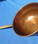 passoire écumoire en cuivre, vintage