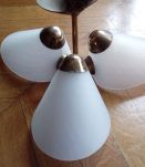 Luminaire années 50 à 3 tulipes