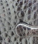 Sac croco en cuir vintage