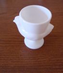 6 COQUETIERS EN ARCOPAL EN FORME DE POULE