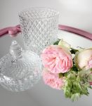 Bonbonnière, pot en verre 