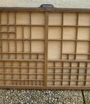casier d'imprimerie  ancien  en bois