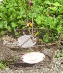 panier  en metal grillagé