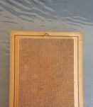 paire de cadres de fleurs séchées vintage des années 60